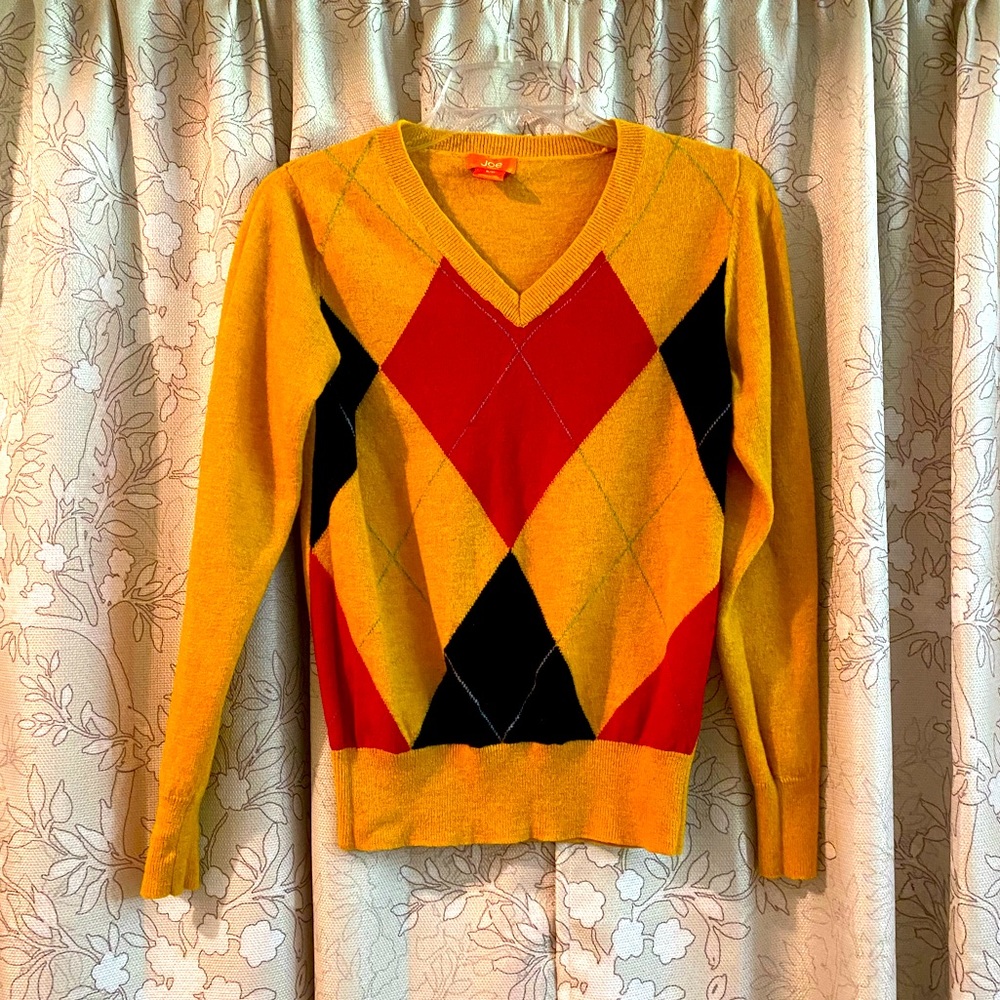 Joe Fresh Argyle Print Sweater